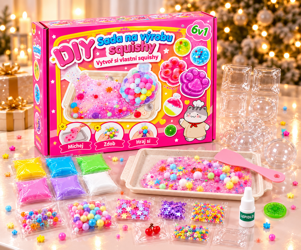 DIY sada na výrobu squishy – vytvoř si vlastní mačkací hračky
