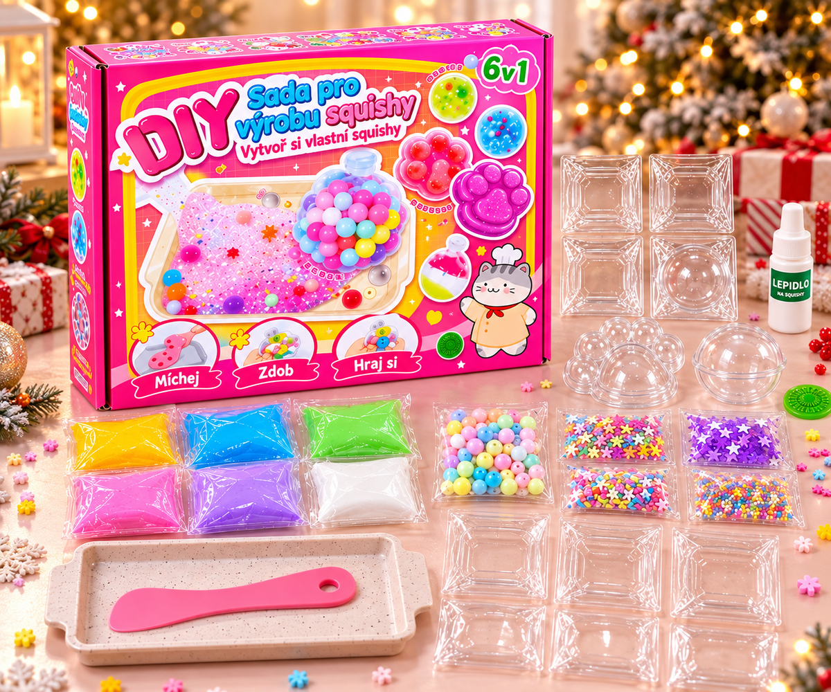 DIY sada na výrobu squishy – vytvoř si vlastní mačkací hračky