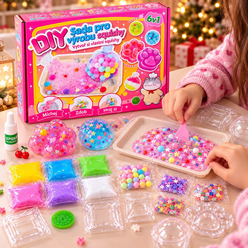 DIY sada na výrobu squishy – vytvoř si vlastní mačkací hračky