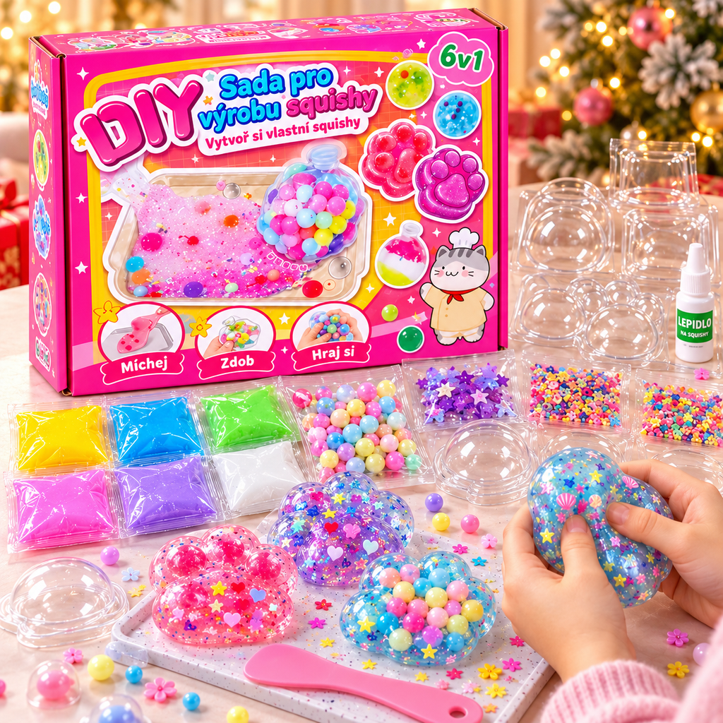 DIY sada na výrobu squishy – vytvoř si vlastní mačkací hračky